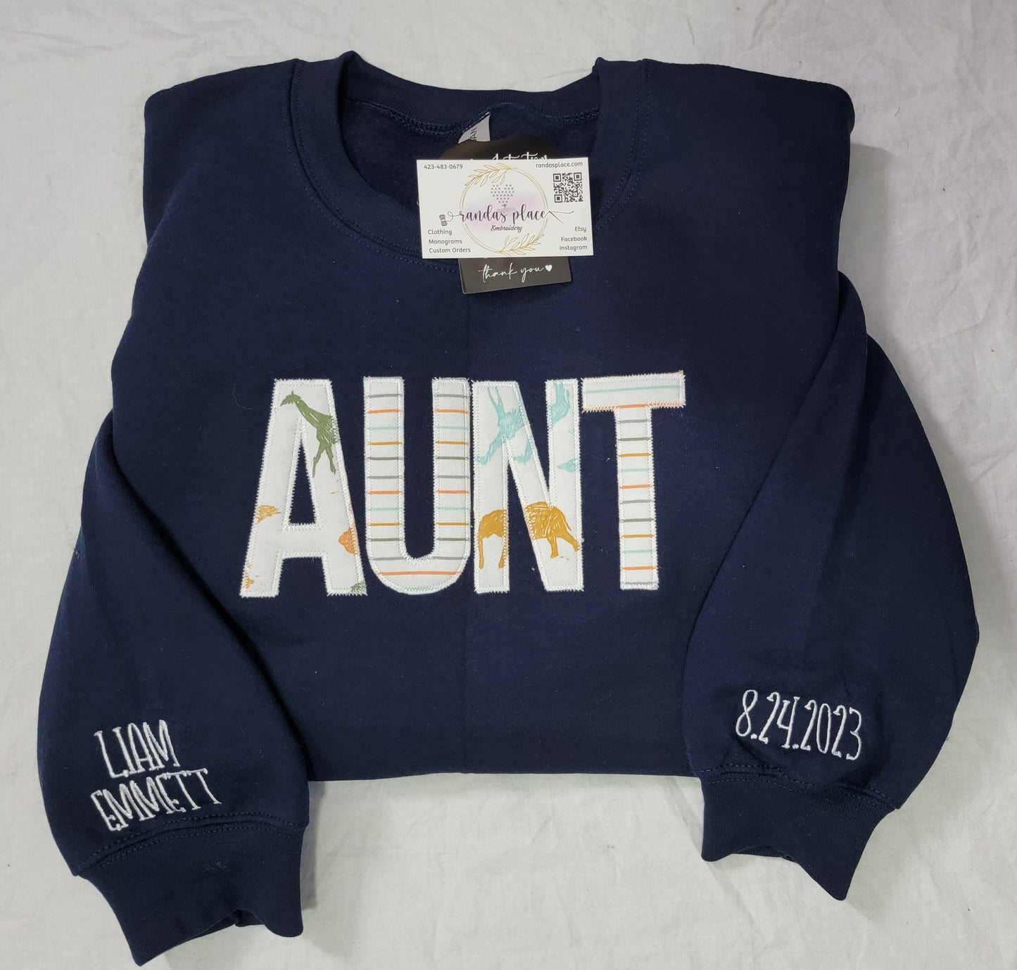 Custom NAME Crewneck with Infant Apparel 3XL-5XL