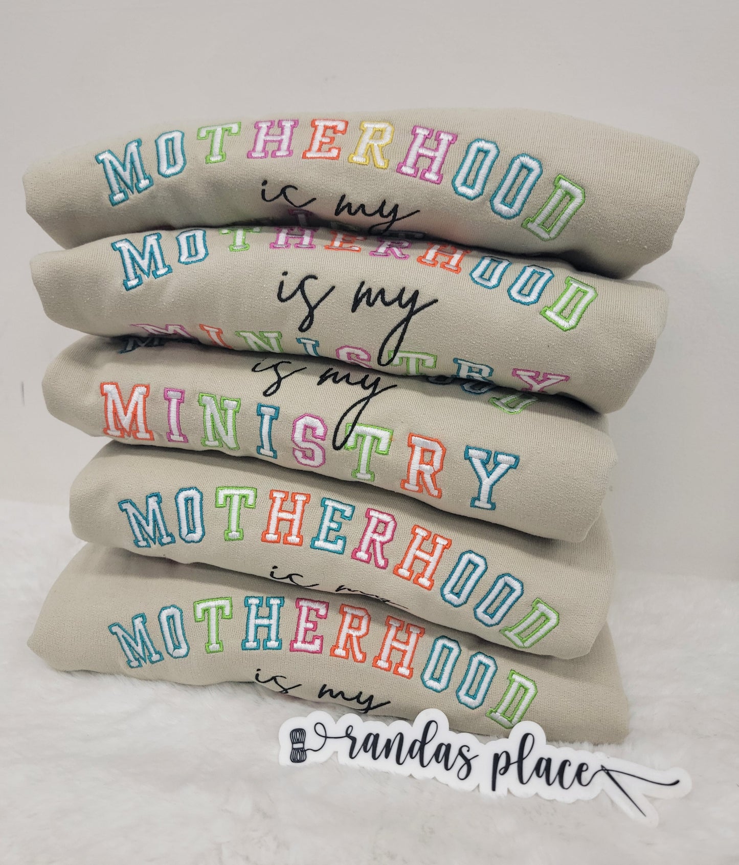Motherhood Is My Ministry crewneck