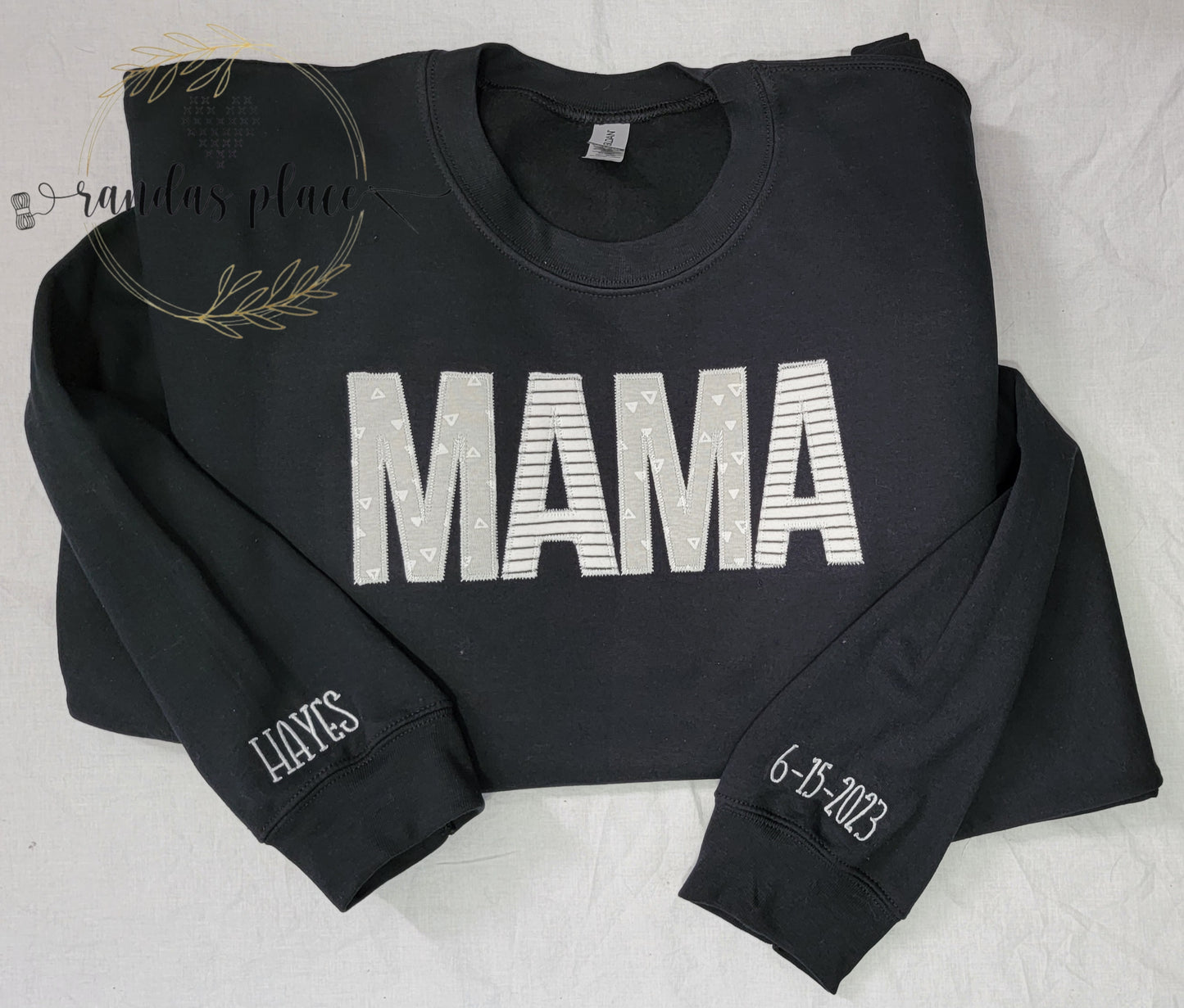 Custom MAMA Crewneck with Infant Apparel