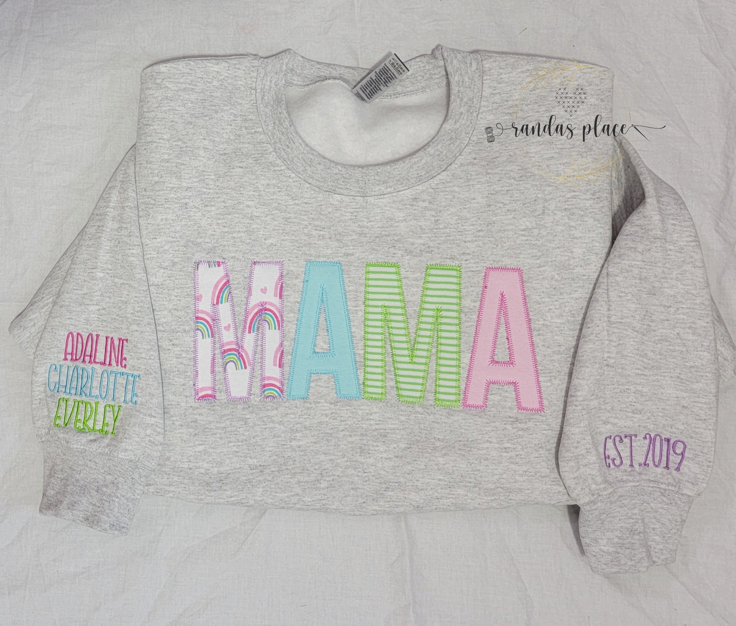 Custom MAMA & NAMES Crewneck with Infant Apparel 3XL-5XL