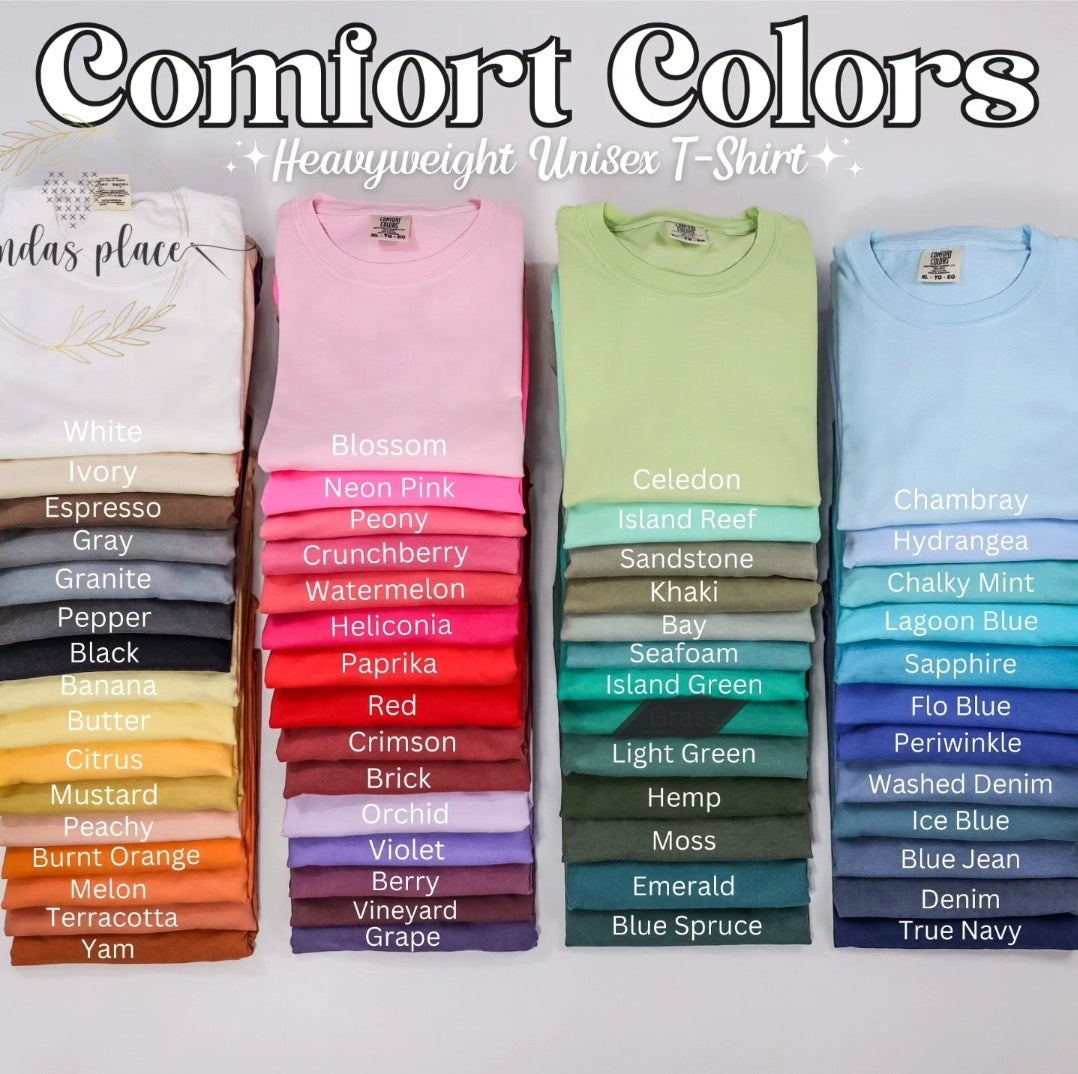 Randas Place Embroidered Comfort Color Tee