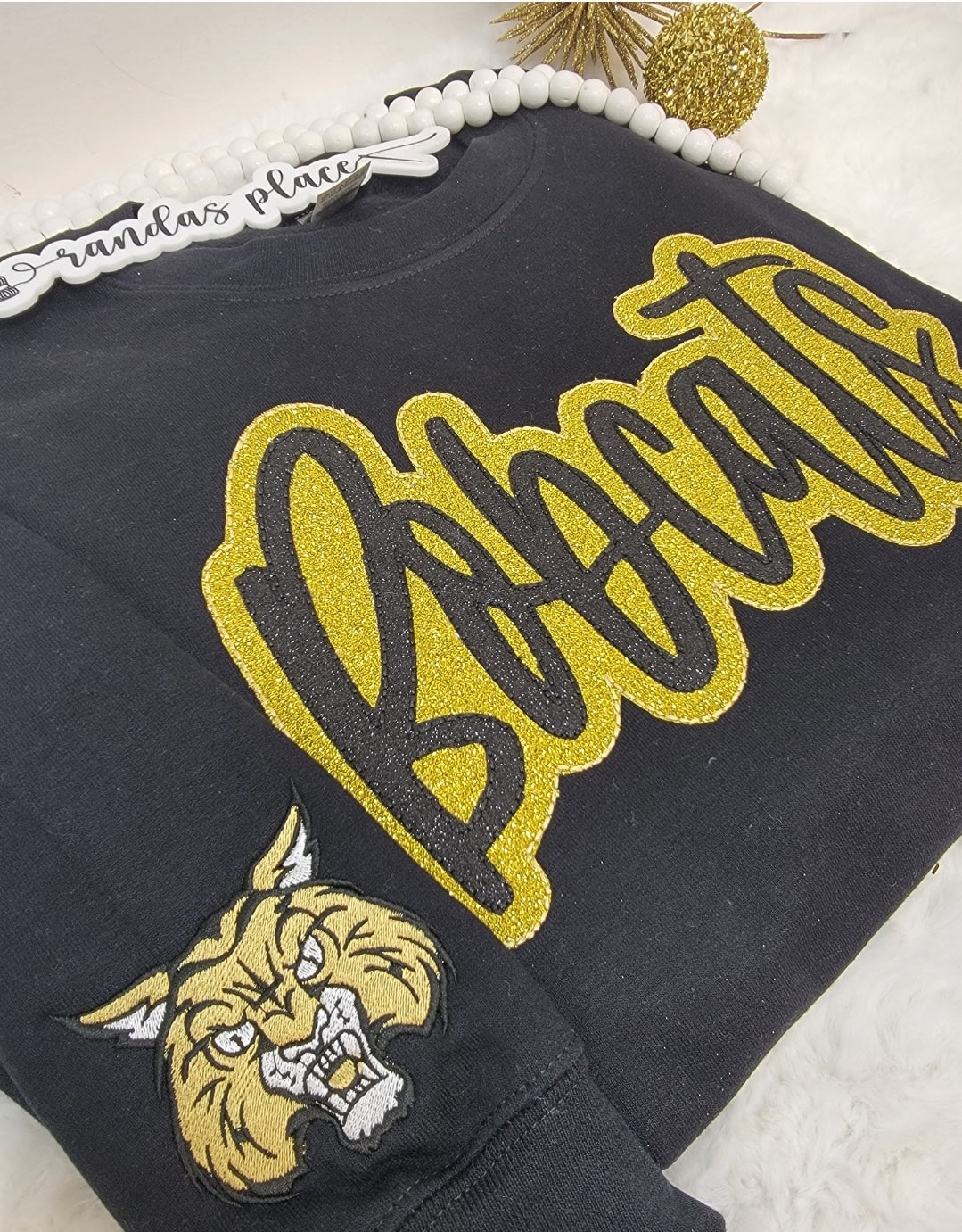Bobcats Sparkle Crewneck