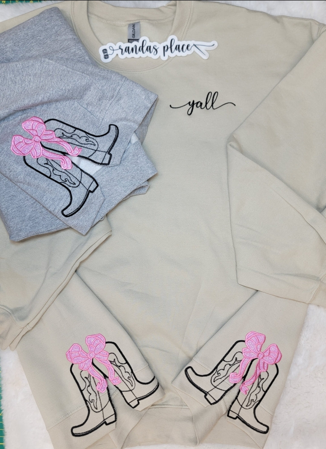 Ya'll Side Boot Crewneck