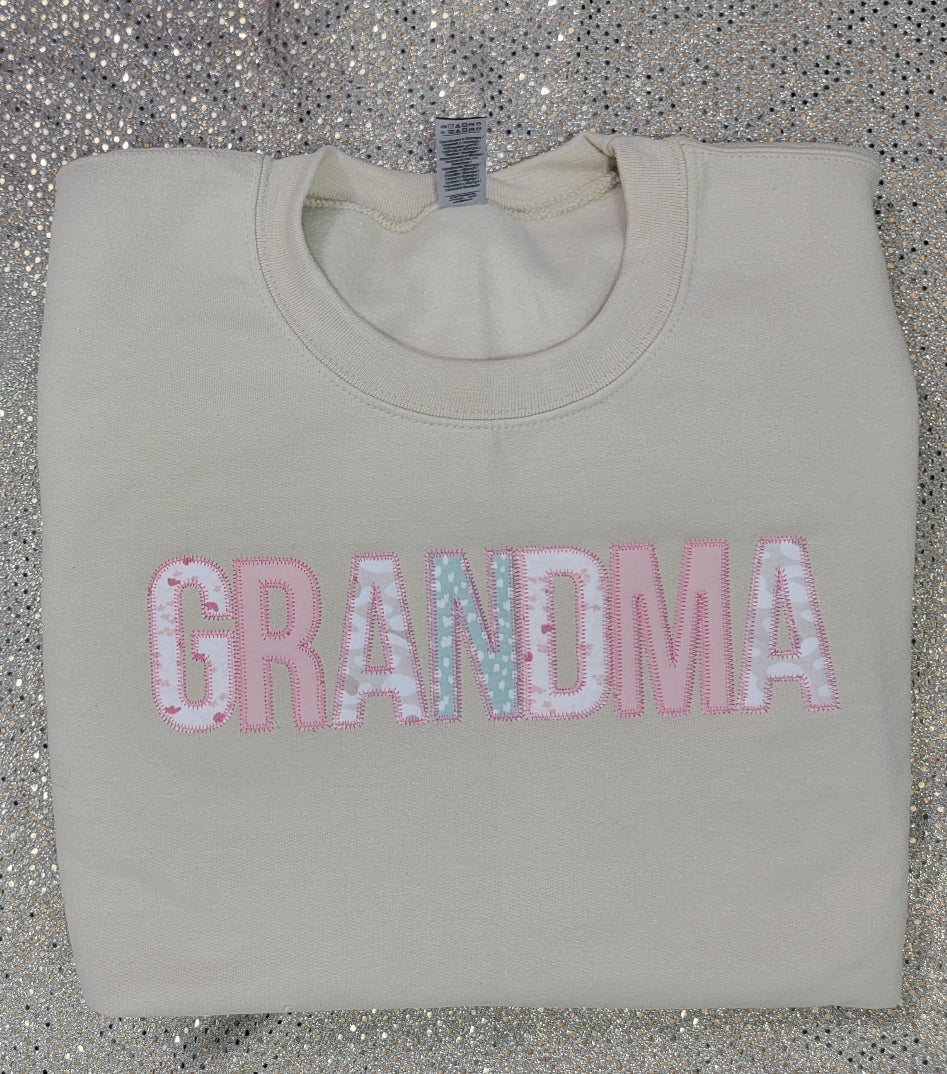 Custom GRANDMA Crewneck with Infant Apparel 3XL-5XL