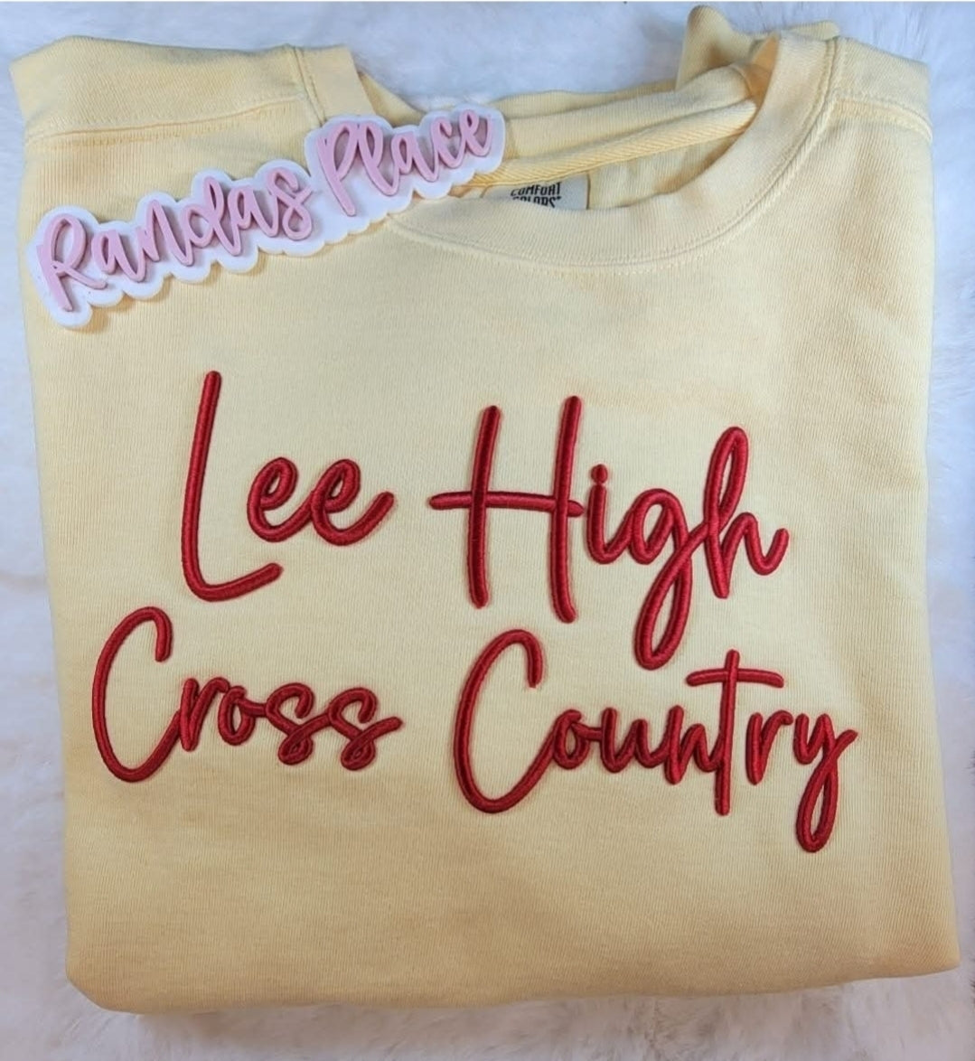 Lee High Puff Cross Country Comfort Colors Crewneck