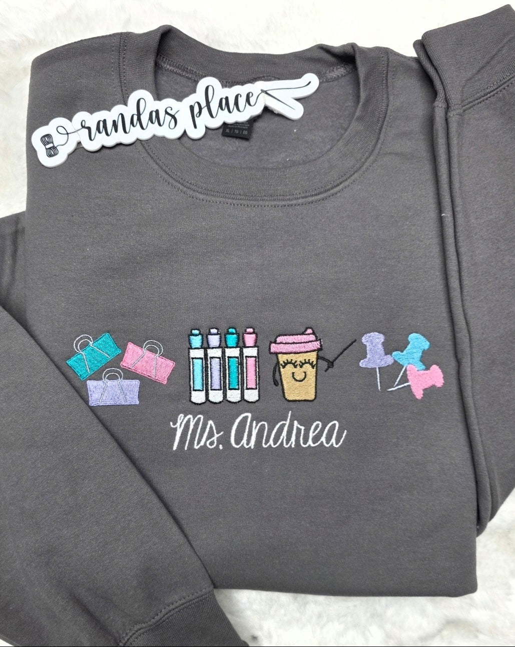 Personalized Teacher Icons Crewneck