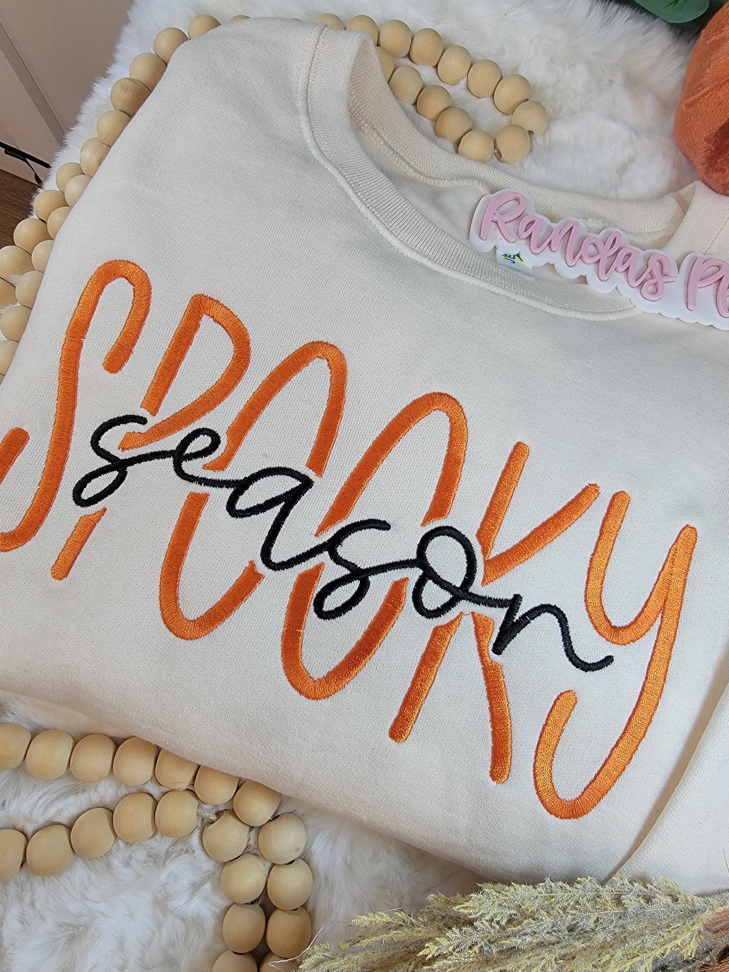 Spooky Season Cream Halloween Sweatshirt