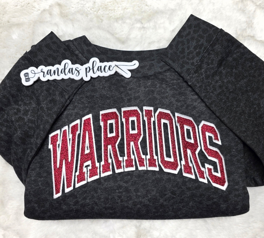 CUSTOM Team Sparkle Leopard Sweatshirt