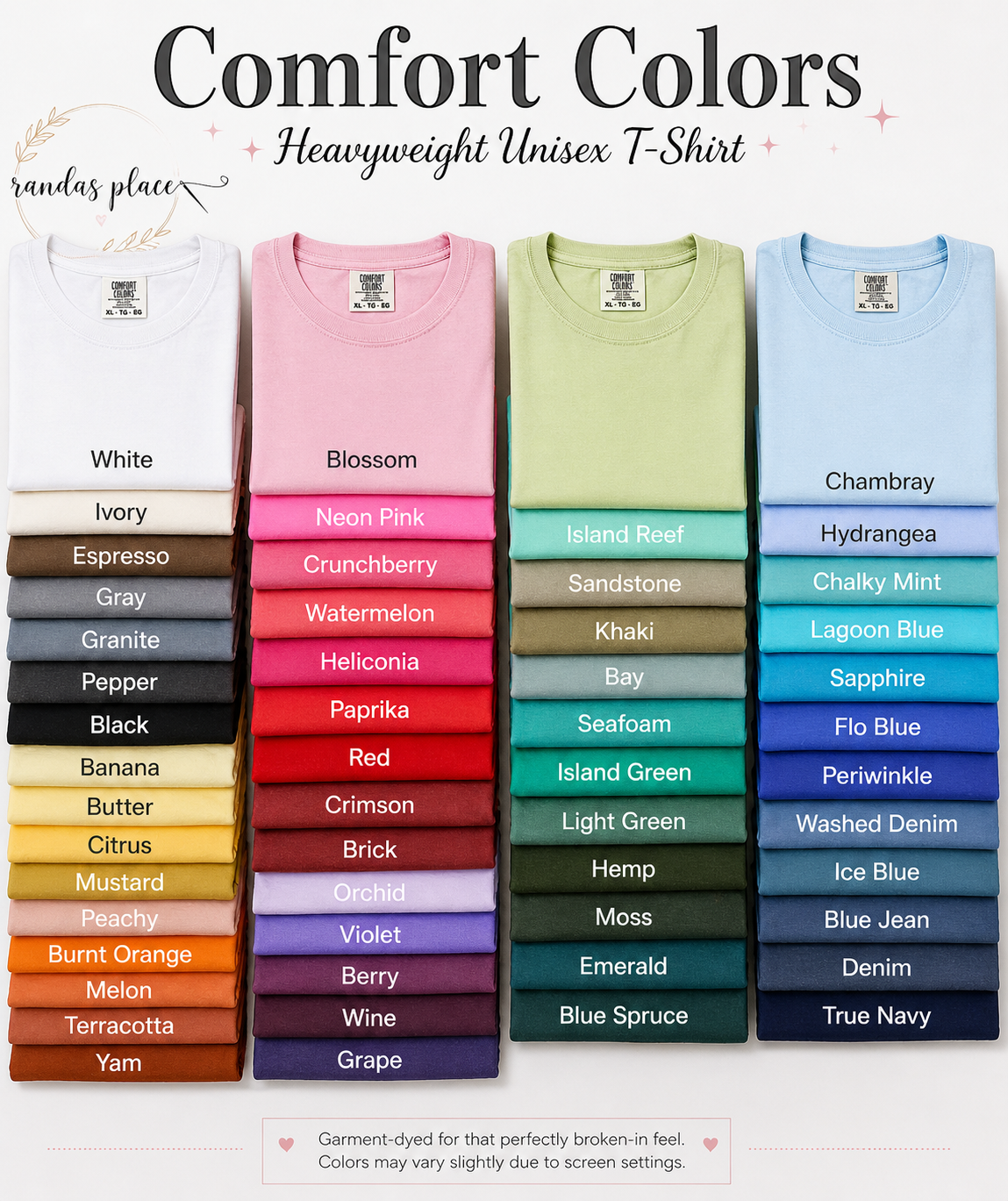 Split Comfort Color Tee BLANK