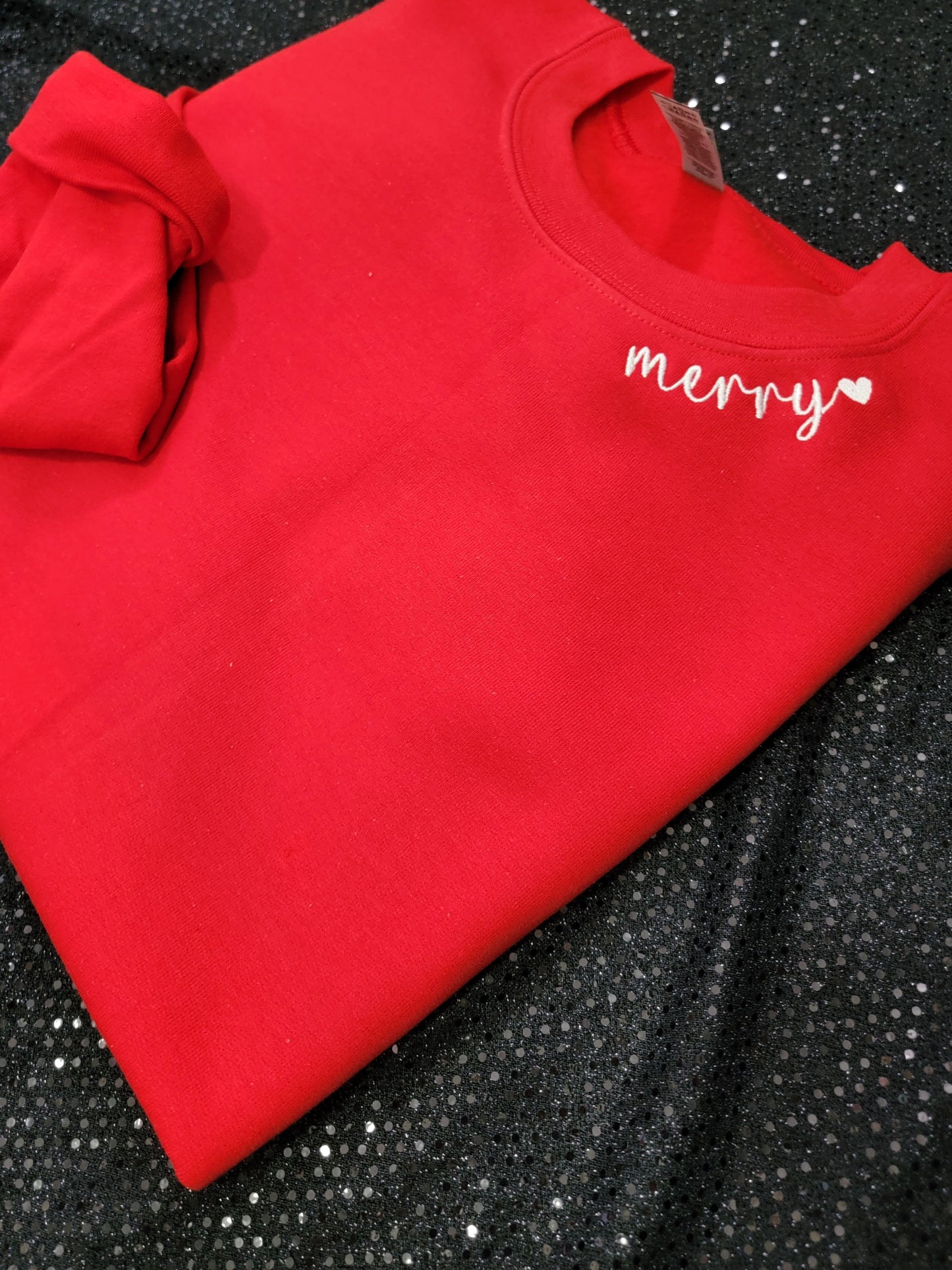 Red Merry Crewneck
