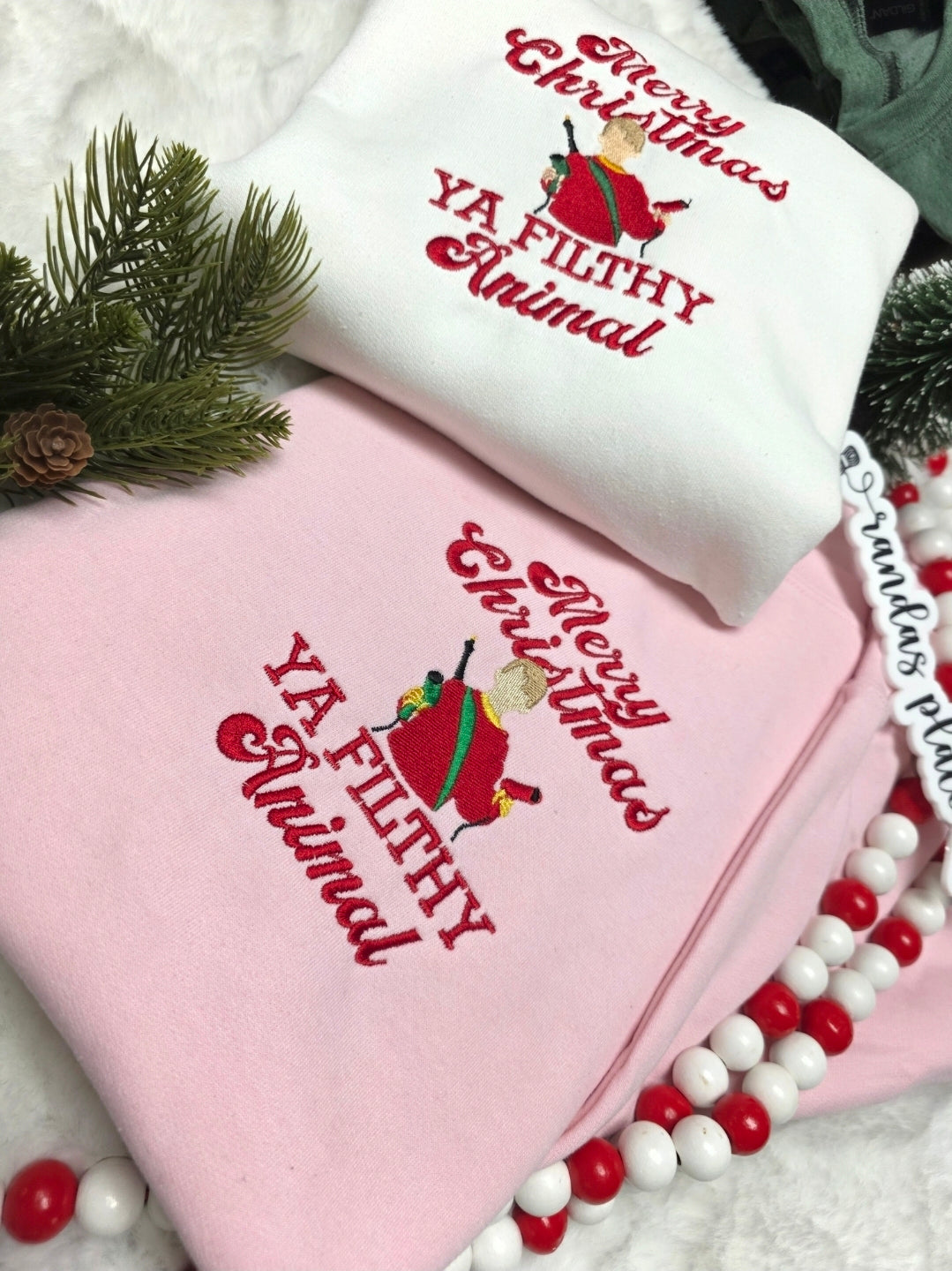 Merry Christmas Ya Filthy Animal Crewneck