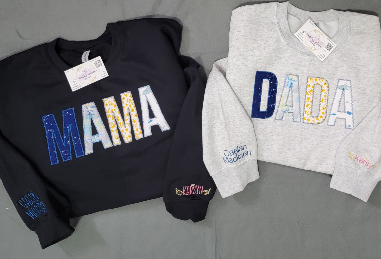Custom MAMA Crewneck with Infant Apparel 3XL-5XL