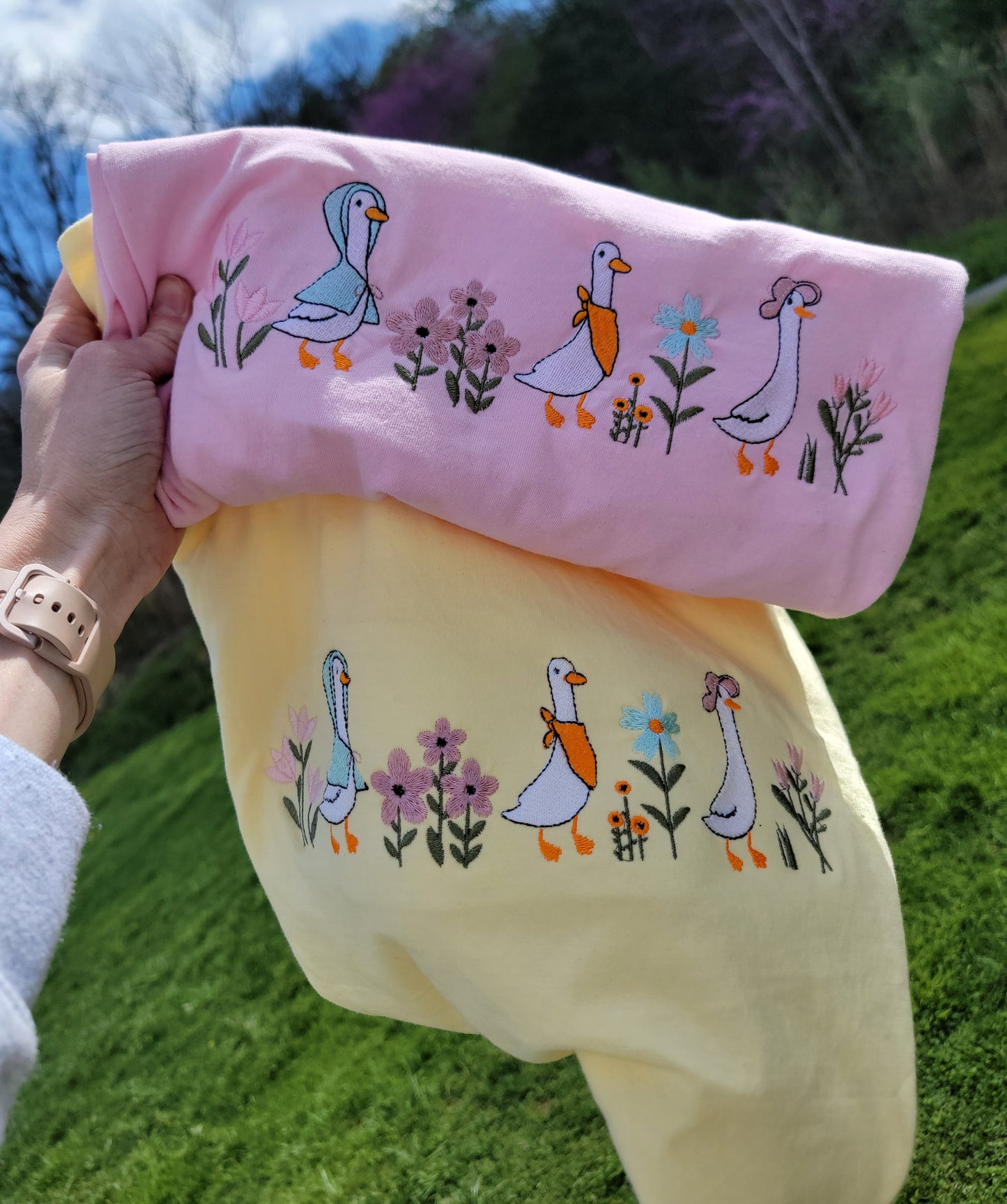Floral Goose Tee