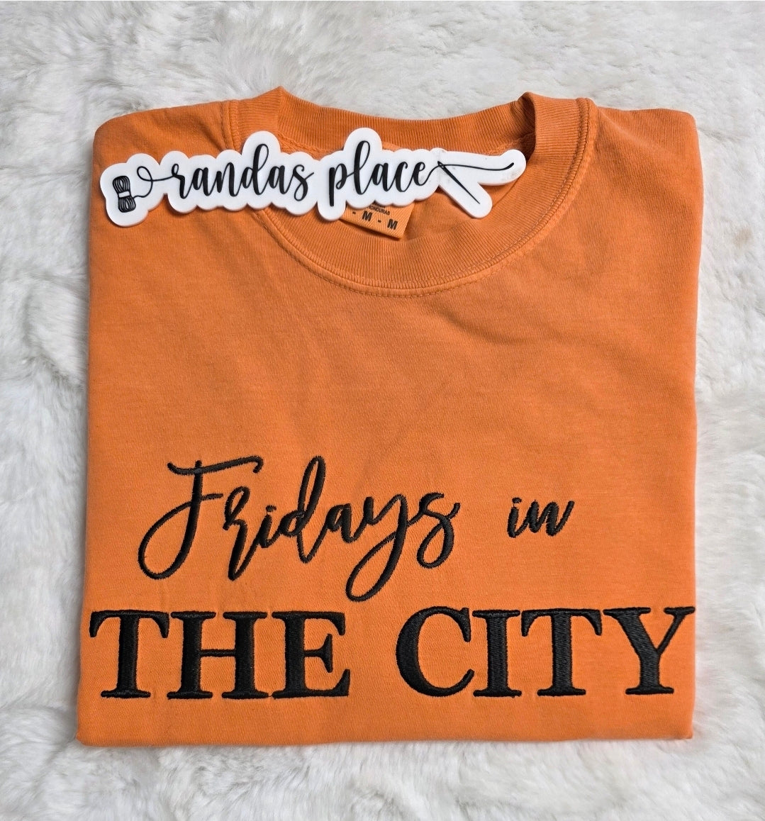 Fridays in the City Comfort Color Tee