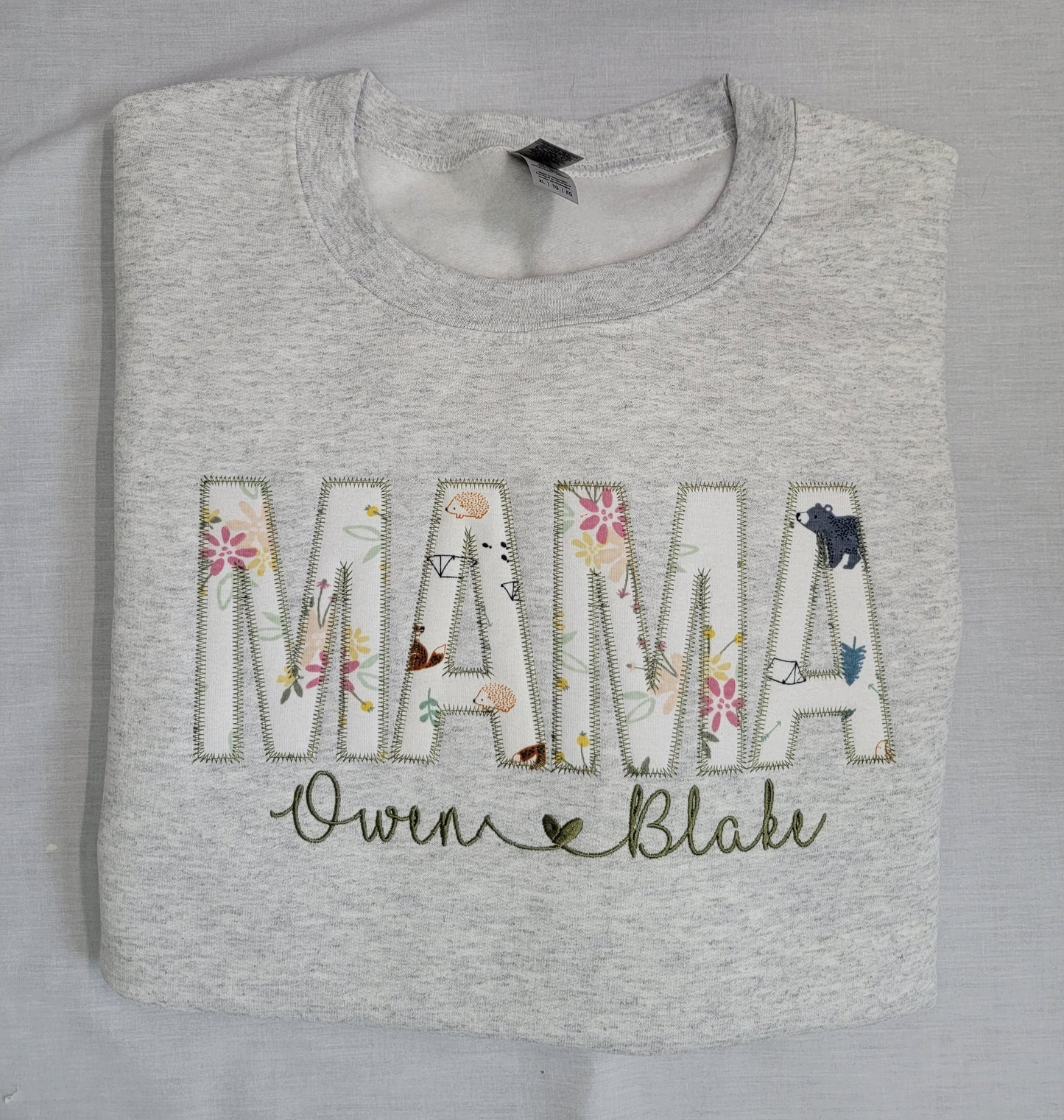 Custom MAMA & NAMES Crewneck with Infant Apparel 3XL-5XL