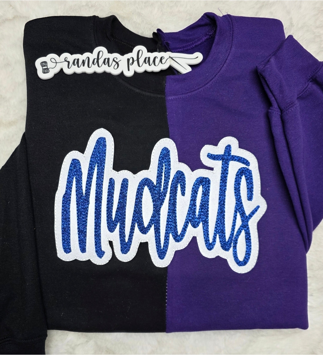 Clinch River Mudcats Split Sparkle Crewneck