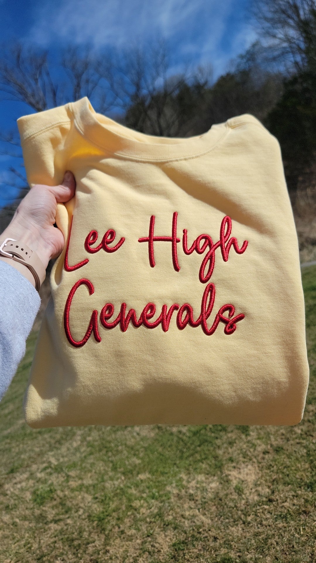 Lee High Generals Puff Comfort Colors Crewneck