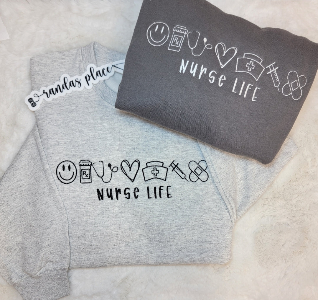 Nurse Life Icon Crewneck