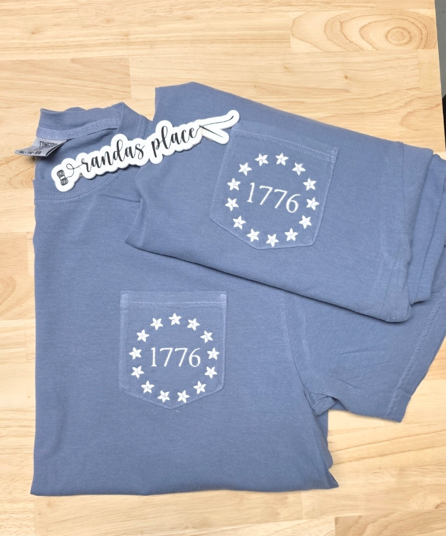 1776 July 4th Pocket Tee