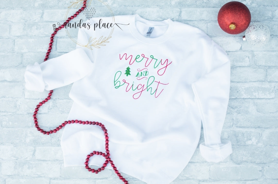 Merry and Bright Christmas Crewneck