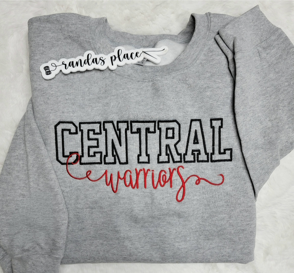 Central Warriors Varsity & Script Crewneck