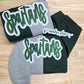 Spartans Split Sparkle Crewneck