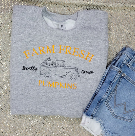Farm Fresh Pumpkins Crewneck