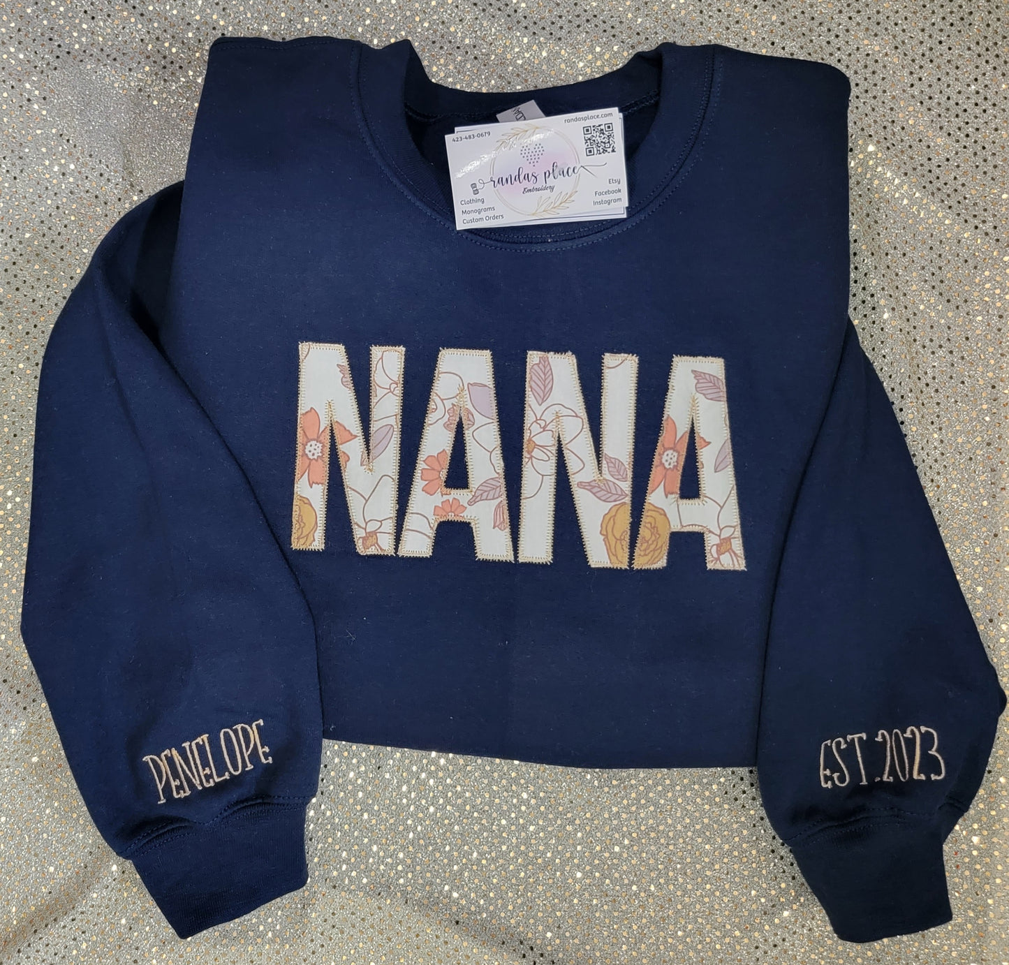 Custom NANA Crewneck with Infant Apparel 3XL-5XL