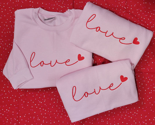 Love Heart Valentine Crewneck