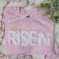 He is Risen Chenille Yarn Crewneck