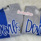 Devils Split Sparkle Crewneck