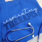 Royal Blue Sparkle Respiratory Therapist Crewneck