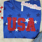 USA Stars July 4th Tee