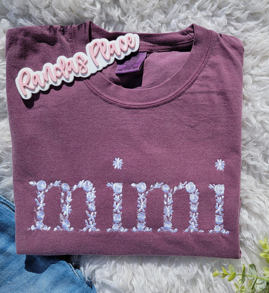 Floral Comfort Colors MIMI Tee