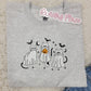 Ghost Cat Trick or Treat Halloween Sweatshirt