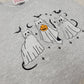 Ghost Cat Trick or Treat Halloween Sweatshirt