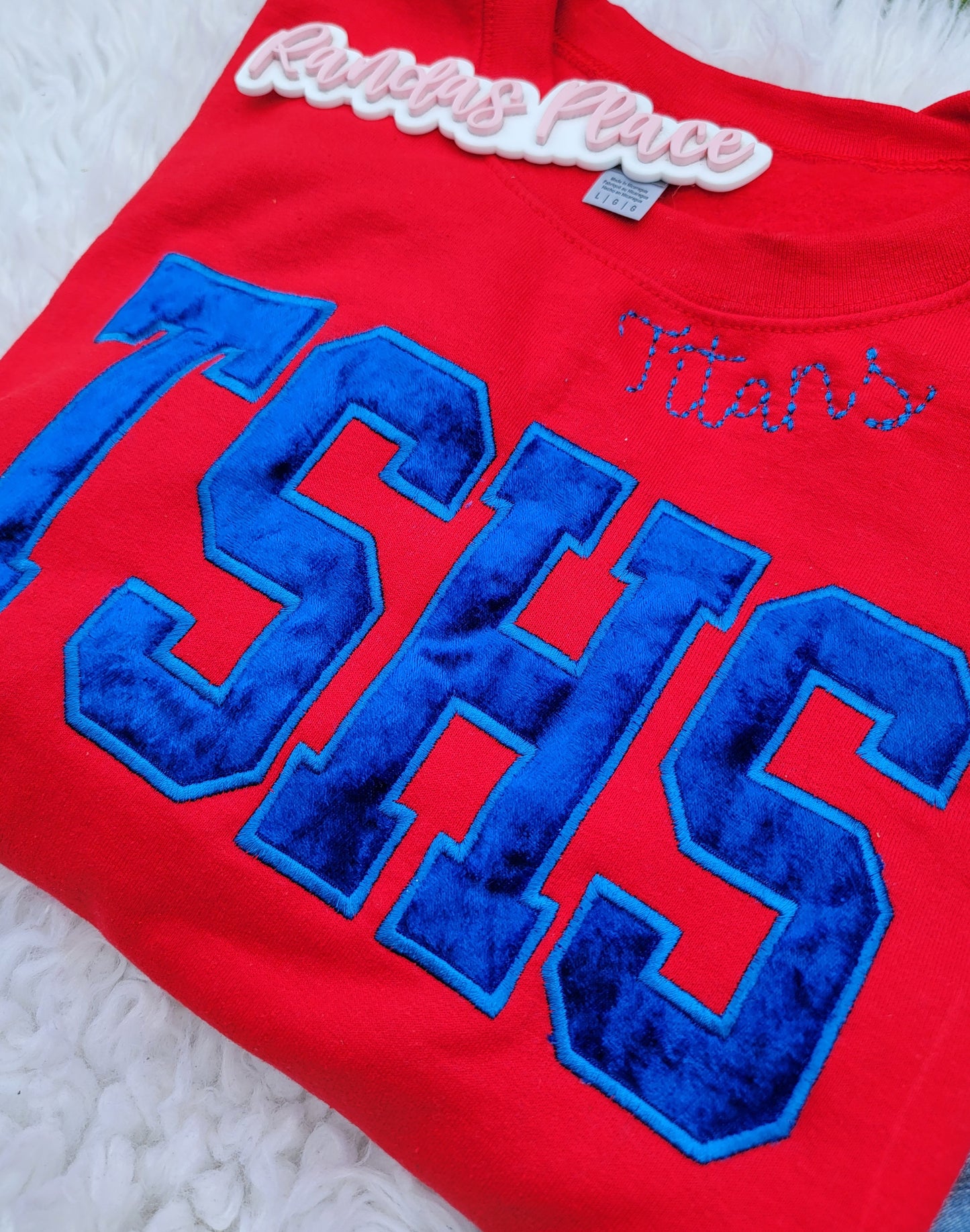 TSHS Velvet Crewneck