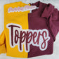 Toppers Split Sparkle Crewneck