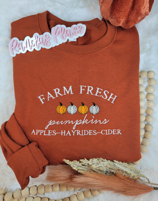 Farm Fresh Pumpkins Crewneck