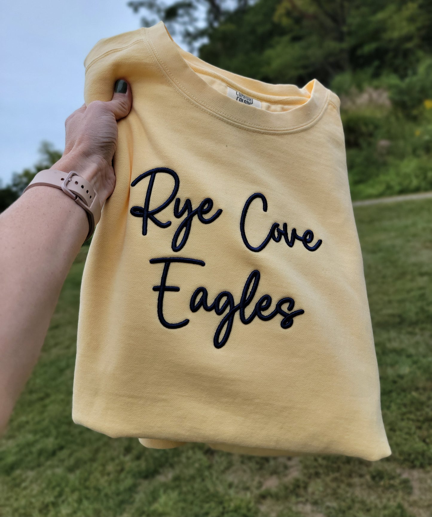 Rye Cove Eagles Puff Comfort Colors Crewneck