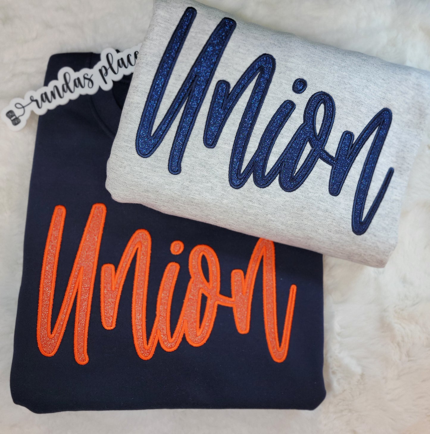 Union Script Sparkle Crewneck