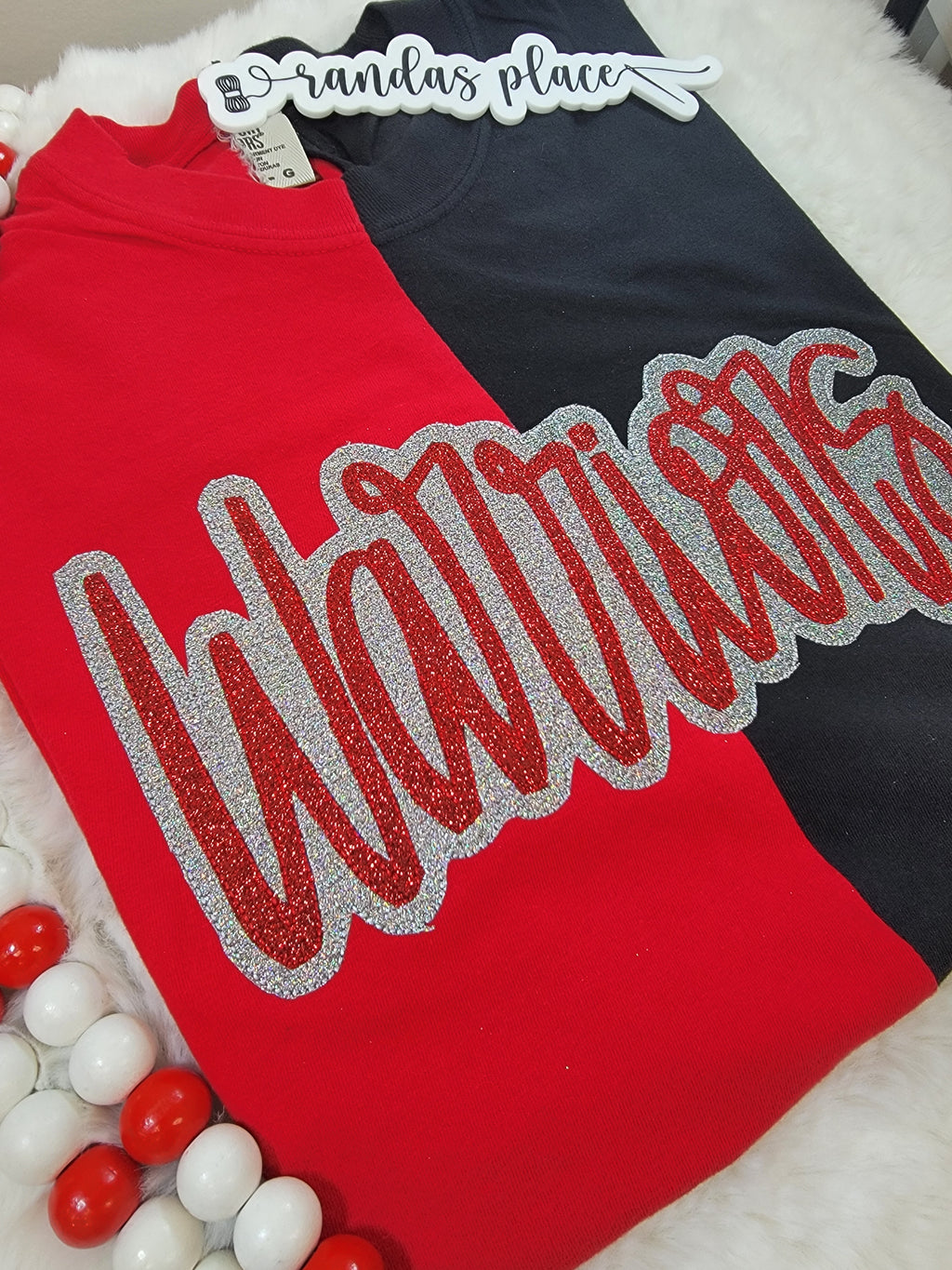 Warriors Split Sparkle Tee