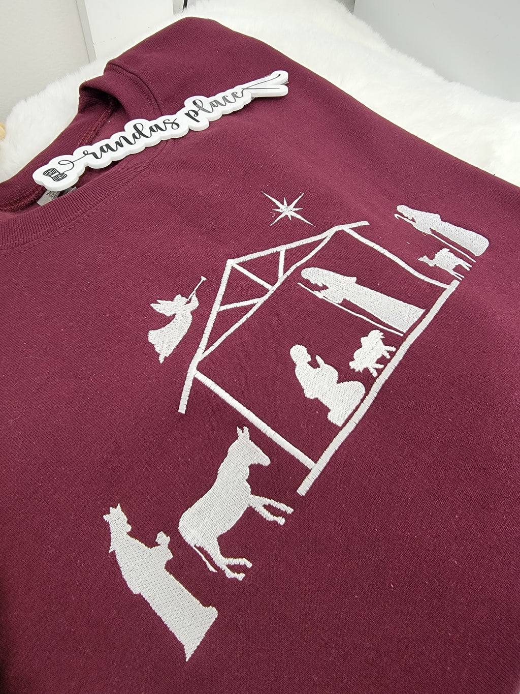 Christmas Nativity Silhouette Crewneck