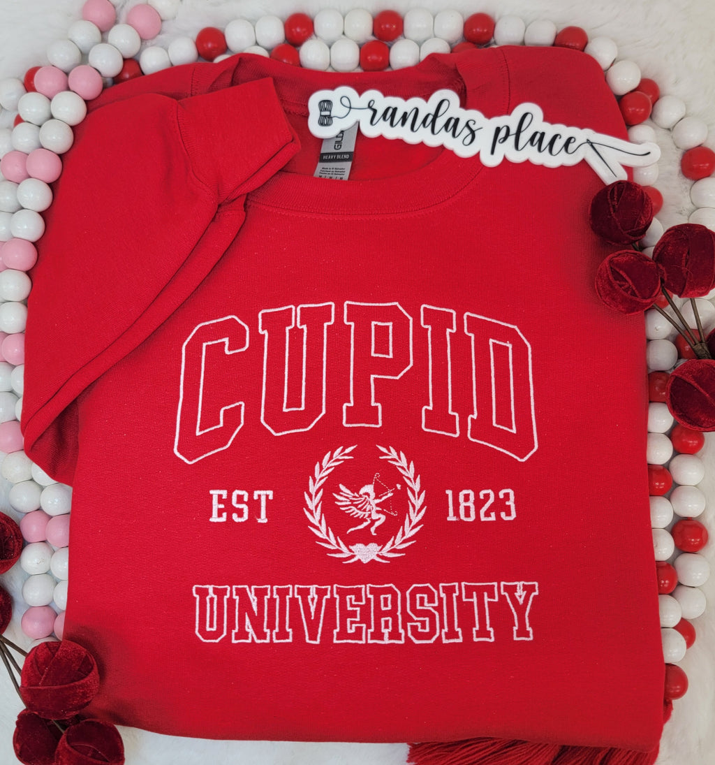 Cupid University Valentine Crewneck