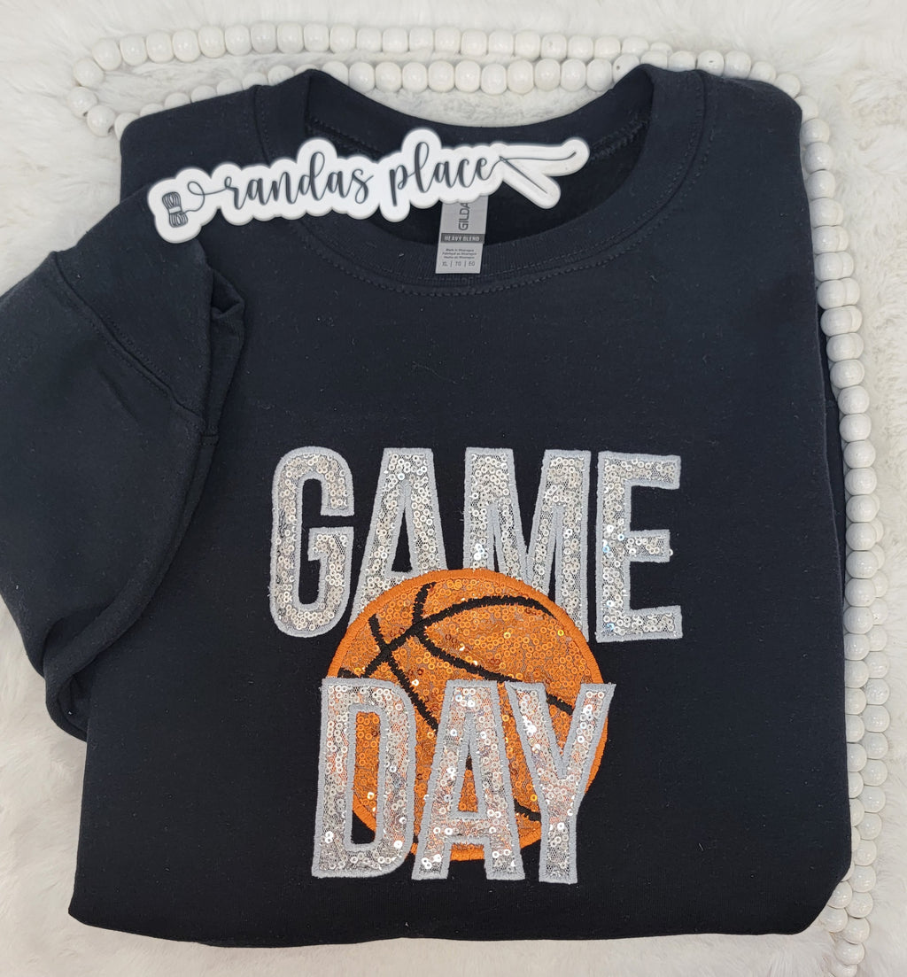 Game Day Basketball Sequence Crewneck