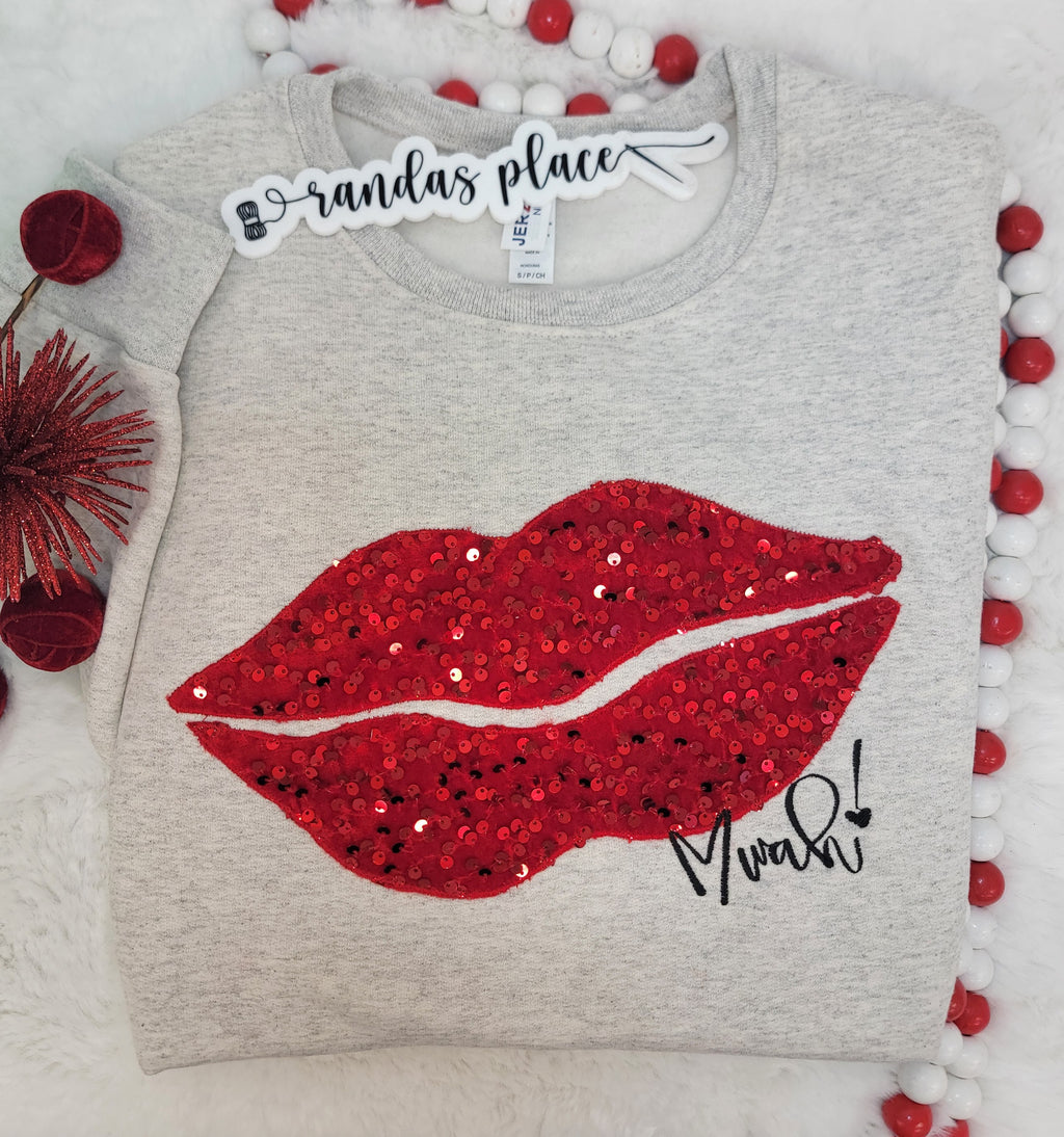Sequence Lips Valentine Crewneck