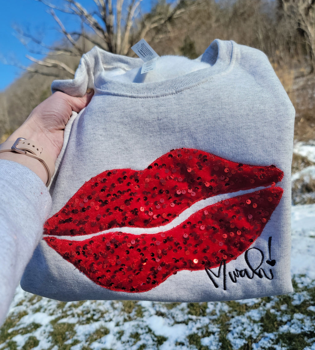 Sequence Lips Valentine Crewneck
