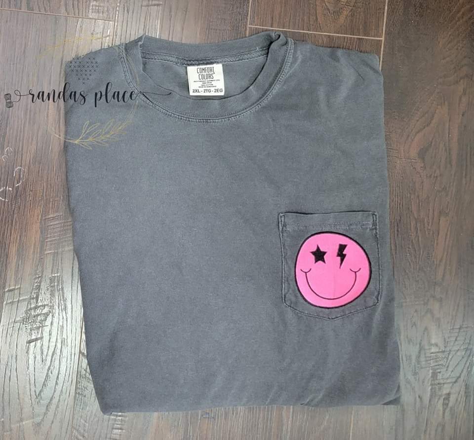 Lightning Bolt Smile Pocket Tee