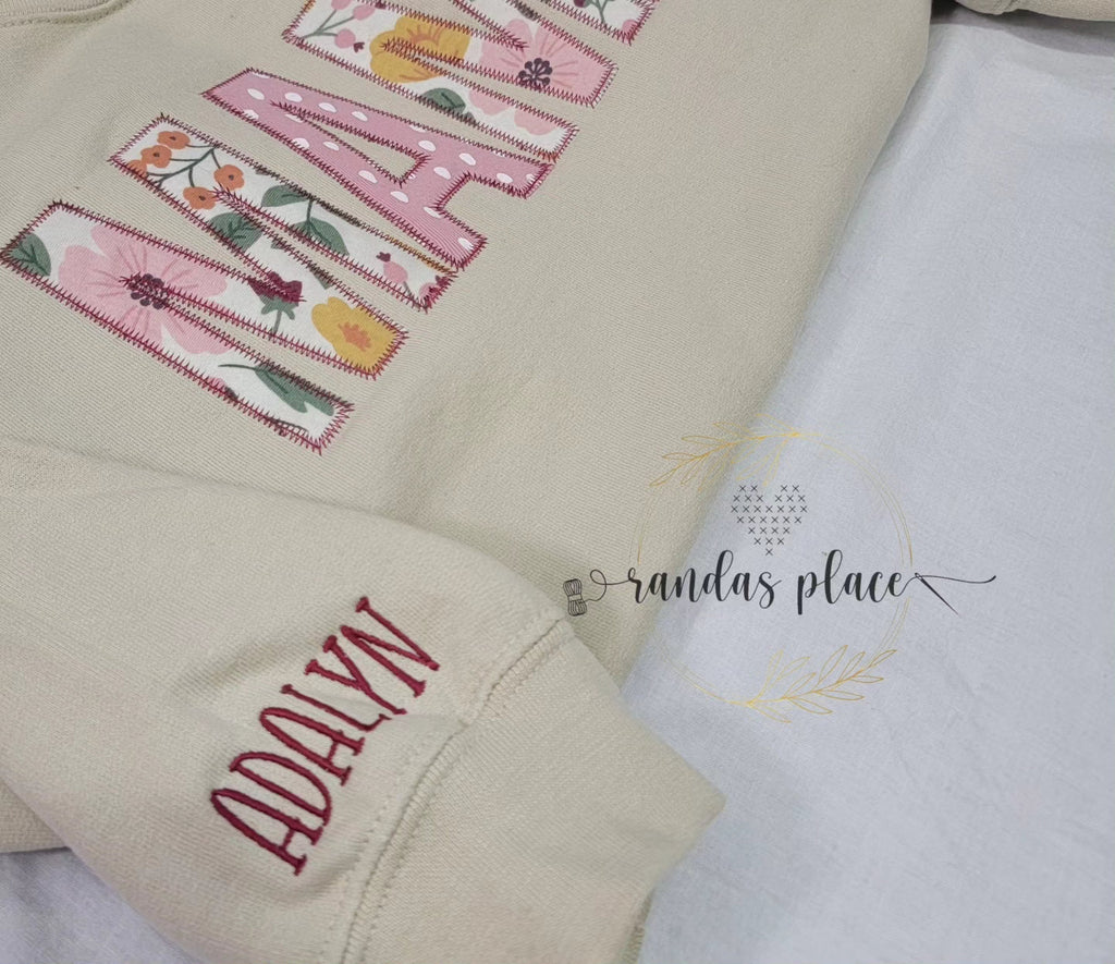 Custom MAMA Crewneck with Infant Apparel 3XL-5XL