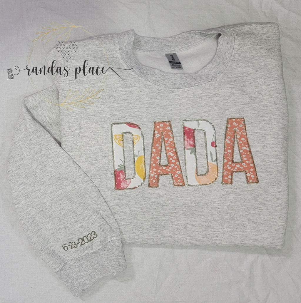 Custom DADA Crewneck with Infant Apparel 3XL-5XL